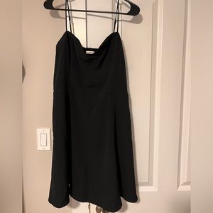 Women’s black slip mini dress